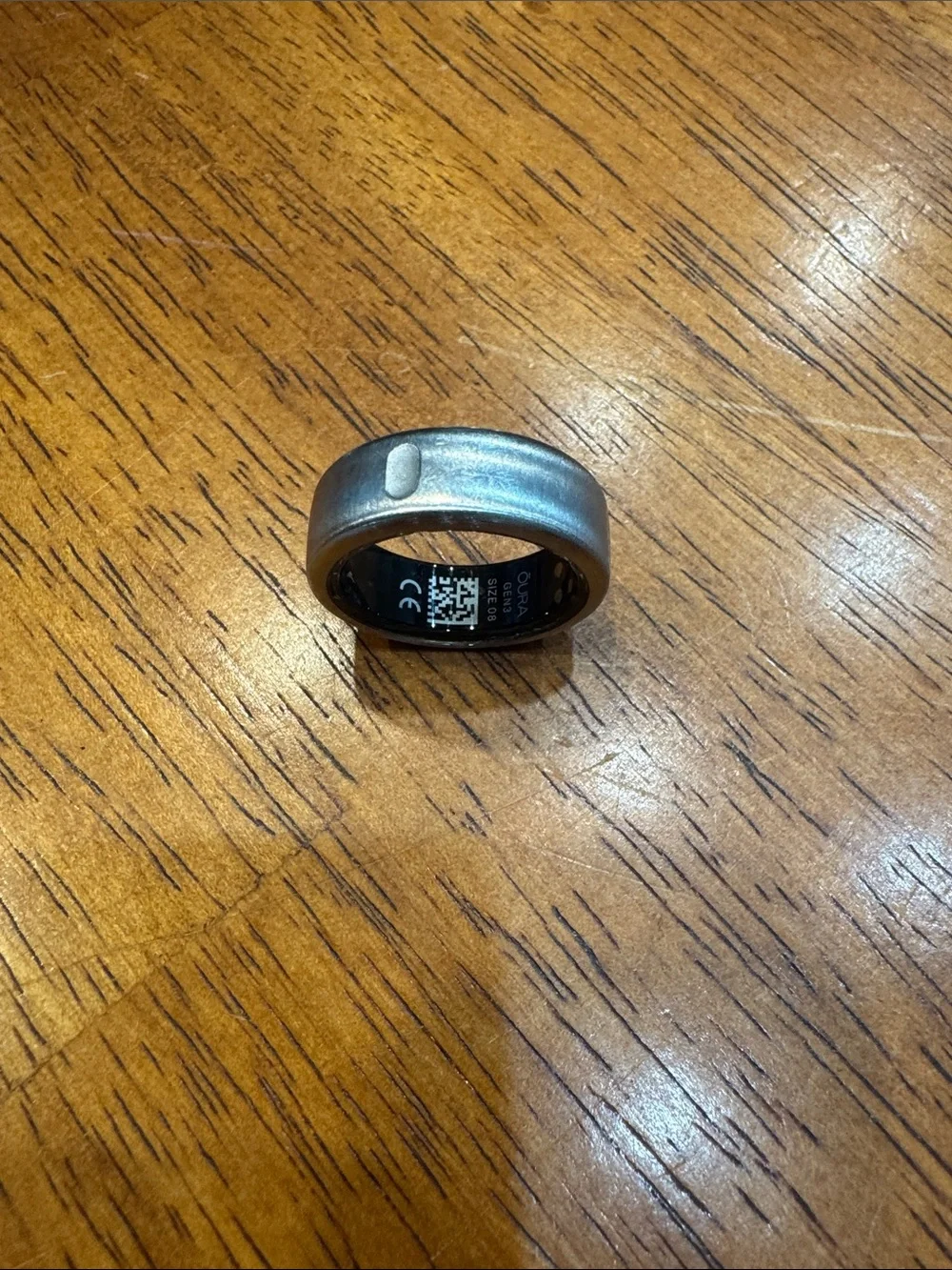 Oura Gen3 Brushed Titanium Size 8
